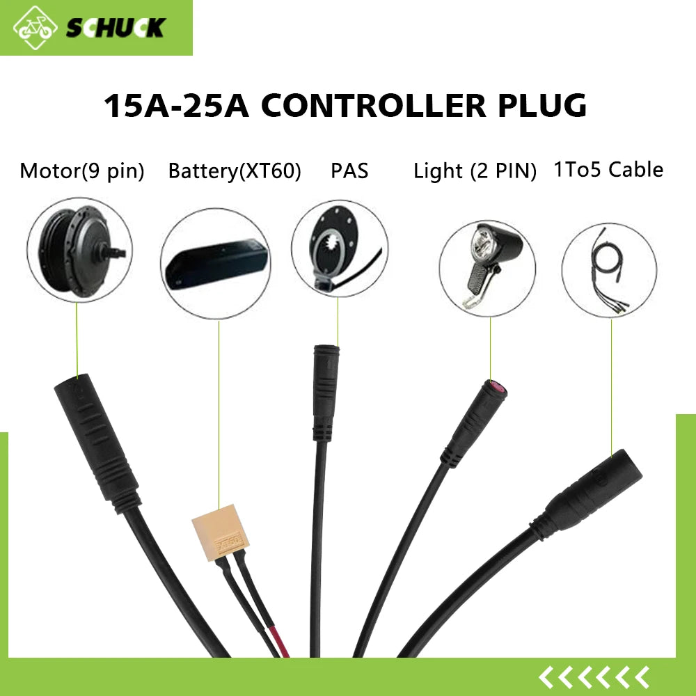 KT Waterproof Sine Wave E-Bike Controller – 36V/48V Brushless Motor Controller