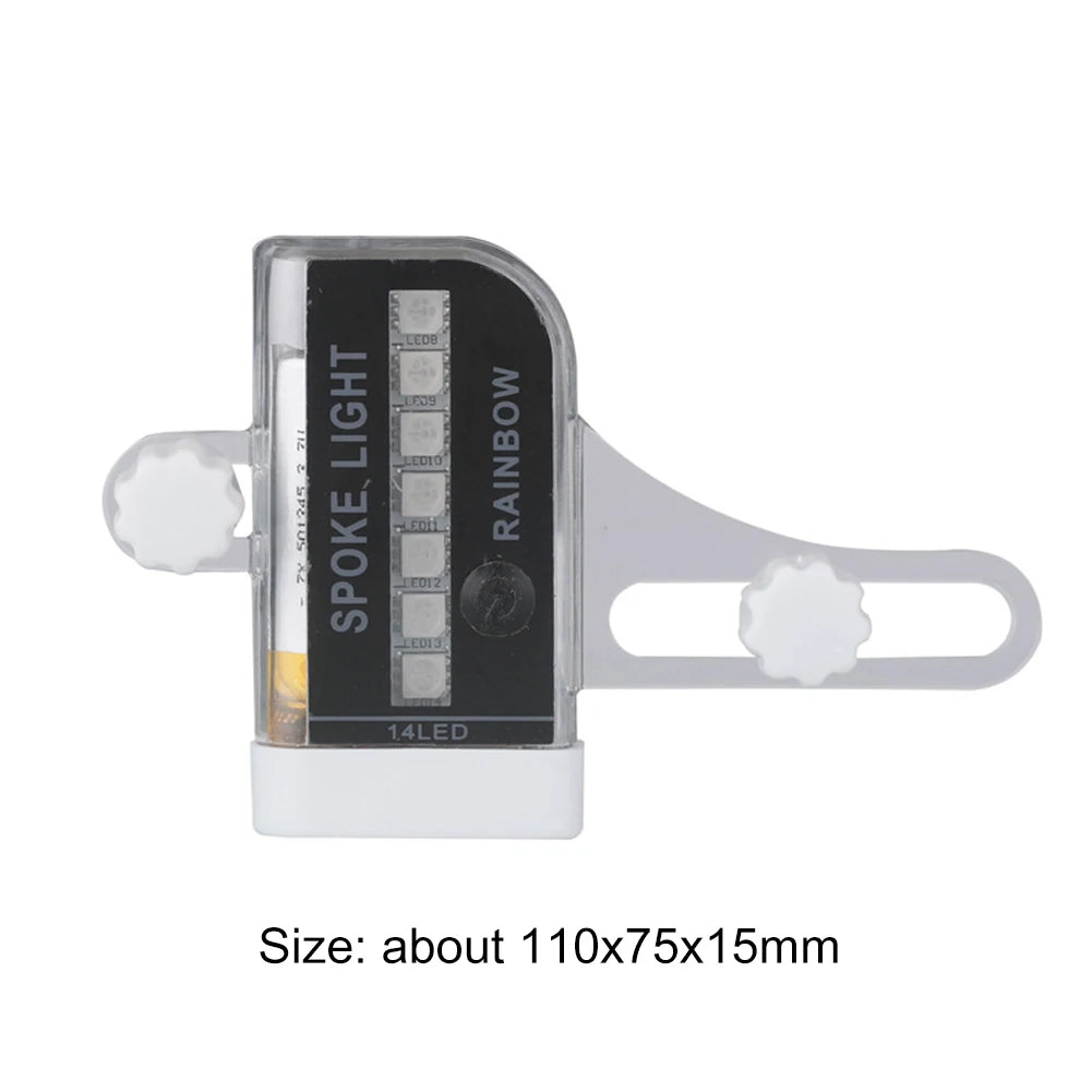 RGB LED Bicycle Wheel Spoke Light – USB Rechargeable Safety Signal Lamp