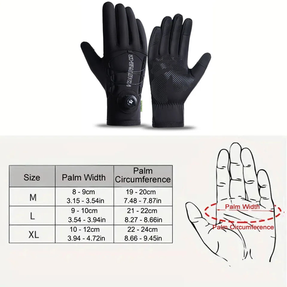 GTUBIKE Winter Waterproof Touchscreen Cycling Gloves