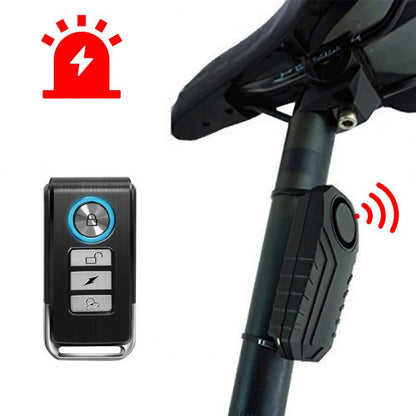 Wireless Waterproof Bike Vibration Alarm with Remote Control
