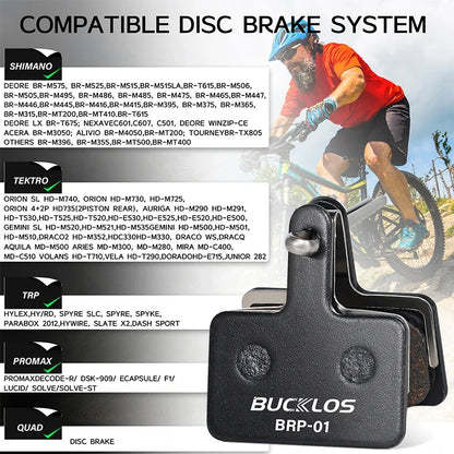 BUCKLOS Semi-Metal Bike Brake Pads