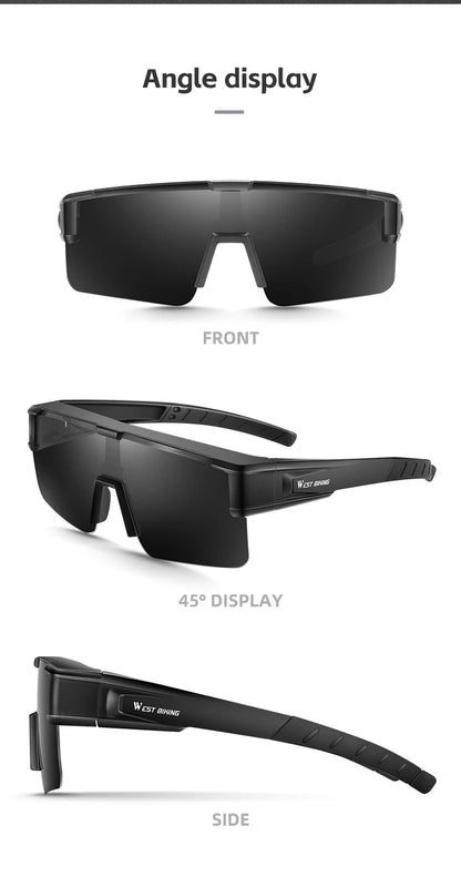 WEST BIKING Polarisierte große Rahmen UV-Schutzbrille