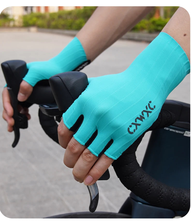 Cycling Half Finger Gloves with Extended Wrist Support