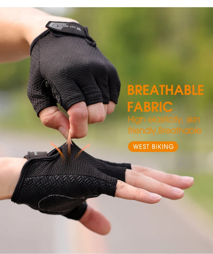 WEST BIKING Kurze Fahrradhandschuhe