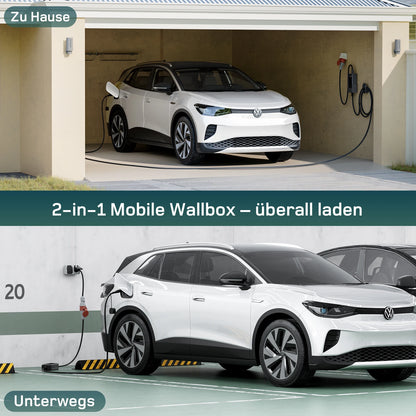 11kW 3-Phase Type 2 Portable EV Charger with Smart App