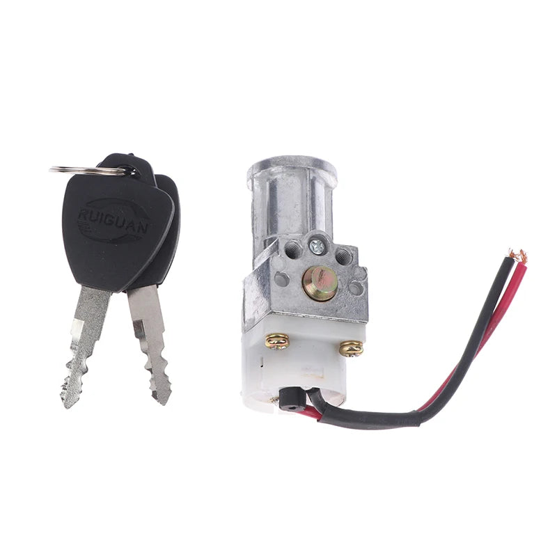Electric Bike Battery Ignition Key Switch Lock with 2 Keys