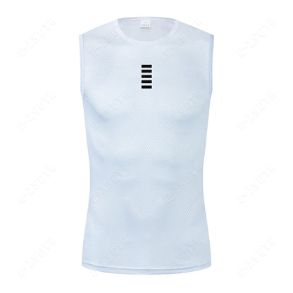 Men's Cycling Base Layer – Reflective Quick-Dry Sleeveless Jersey