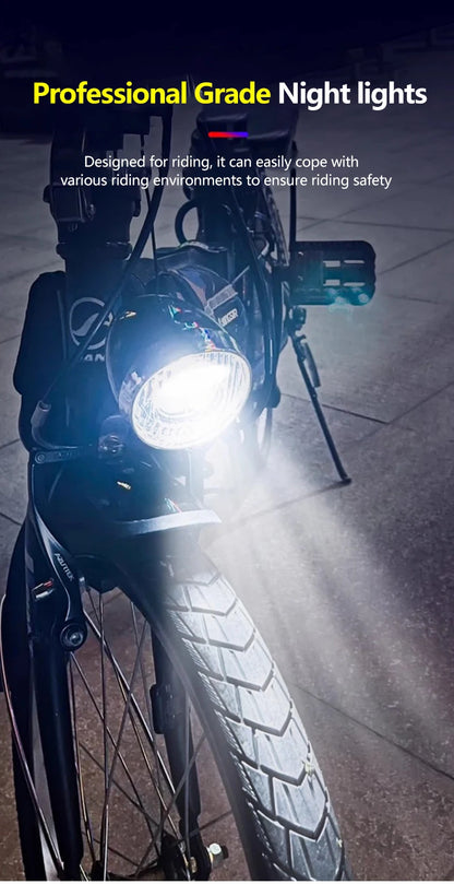 Klassischer 3-LED-Fahrradscheinwerfer