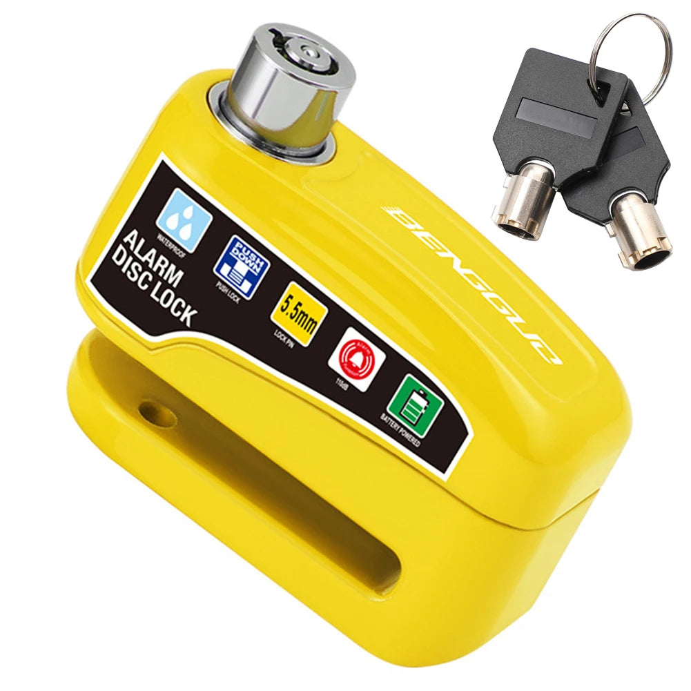 Bike Alarm Disc Brake Lock with Keys