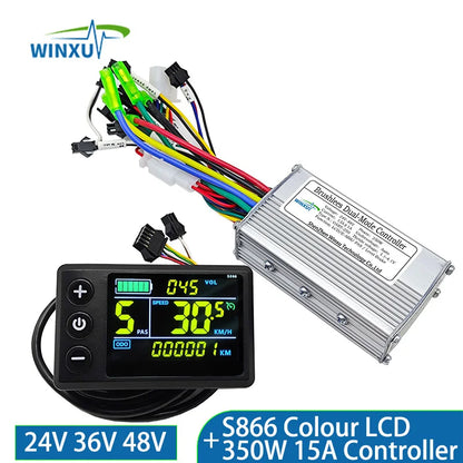 S866 Color LCD Display & Brushless Motor Controller Kit for E-Bike