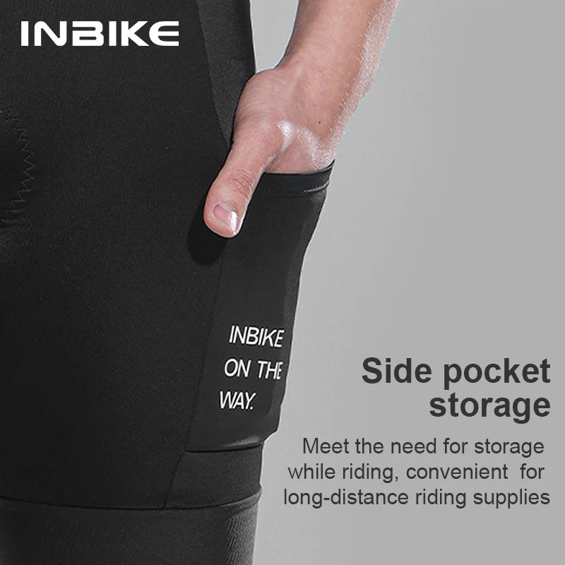 INBIKE Men's Short Sleeve Cycling Jersey & Shorts Set with Padded Shorts
