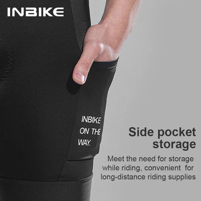 INBIKE Men's Short Sleeve Cycling Jersey & Shorts Set with Padded Shorts