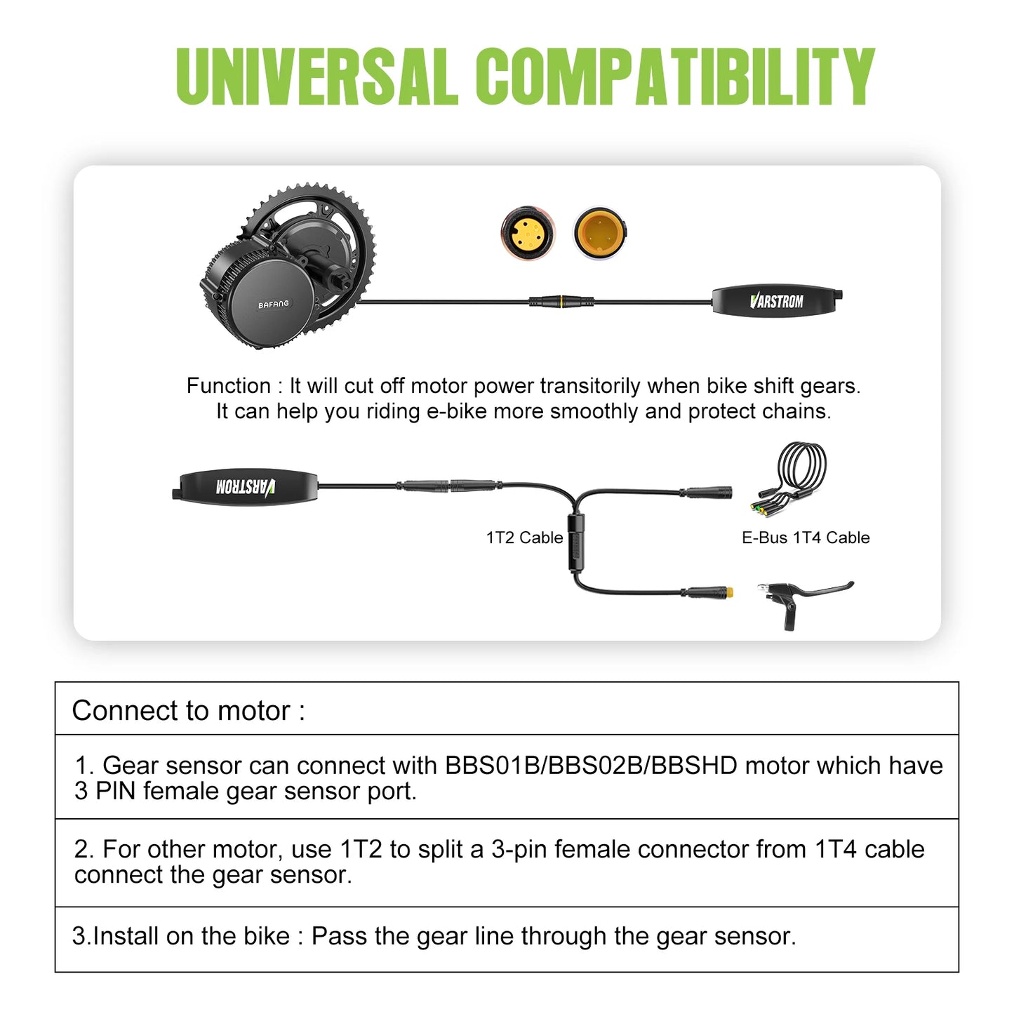 Metal Gear Shift Sensor for Bafang Mid-Drive Motors