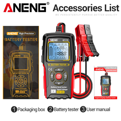 ANENG BT175 Vehicle Battery Analyzer 8–36V