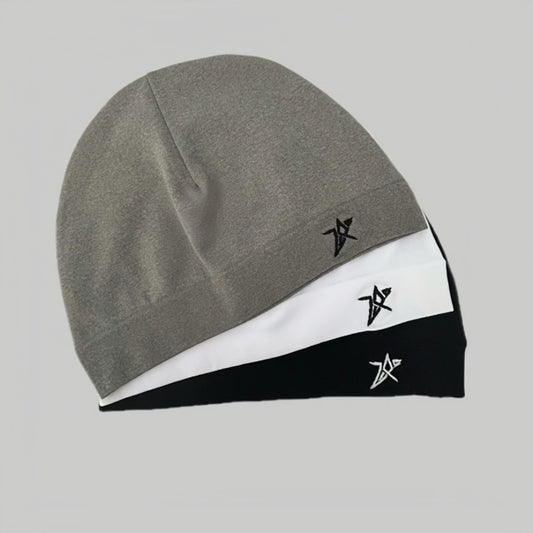 Star Embroidered Performance Skull Cap Beanie