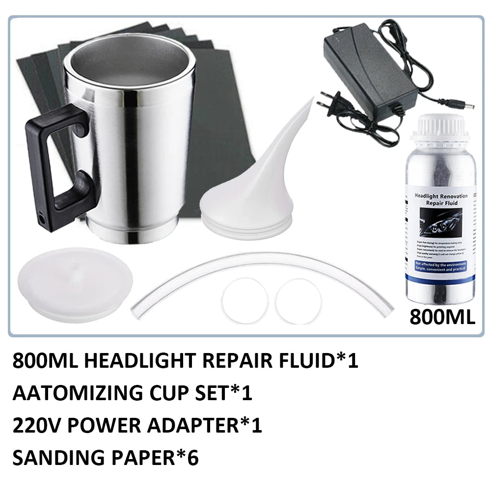 800ml Car Headlight Restoration Liquid Polymer Kit