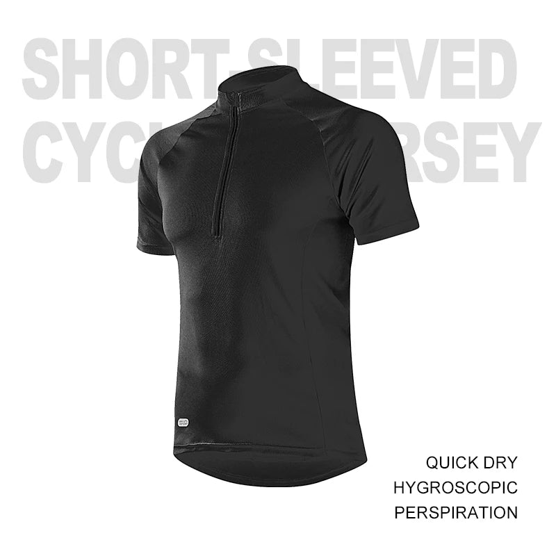 INBIKE Men's Summer Cycling Jersey Quick Dry with 3 Rear Pockets & Reflective Details