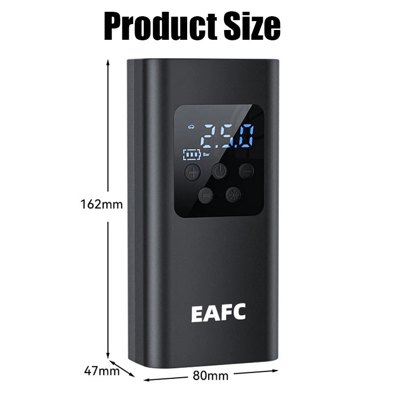 Compresseur d'air sans fil EAFC 30 L/min pour pneus