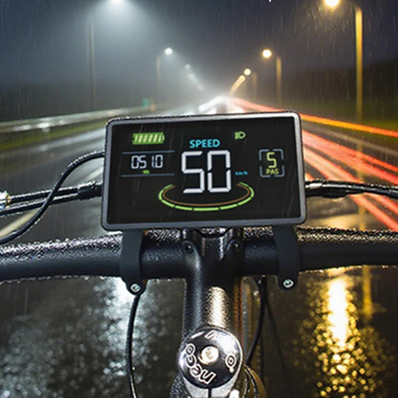 MCEZDY UART2 E-Bike Display & Fahrradcomputer 24V 36V 48V 60V LCD-Kilometerzähler