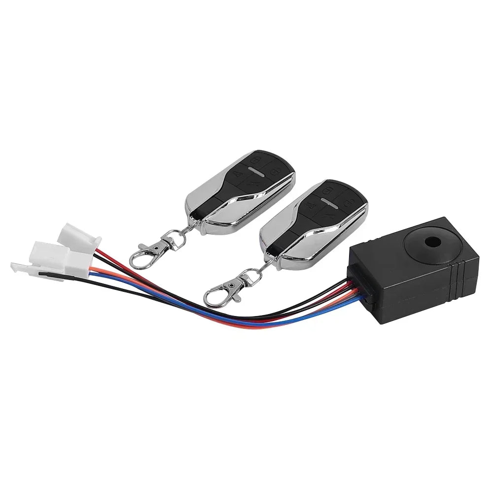 Anti-Theft Alarm System with Dual Remote Control for E-Scooters & E-Bikes