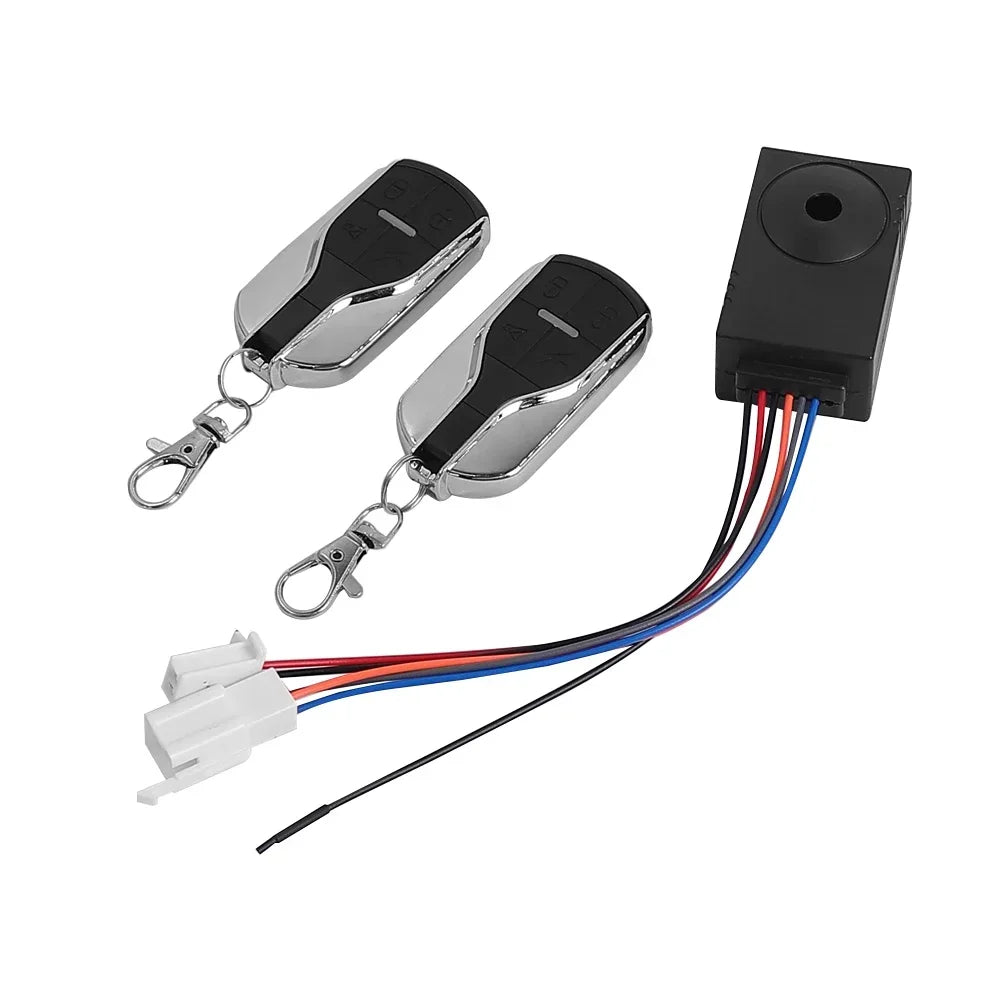 Anti-Theft Alarm System with Dual Remote Control for E-Scooters & E-Bikes