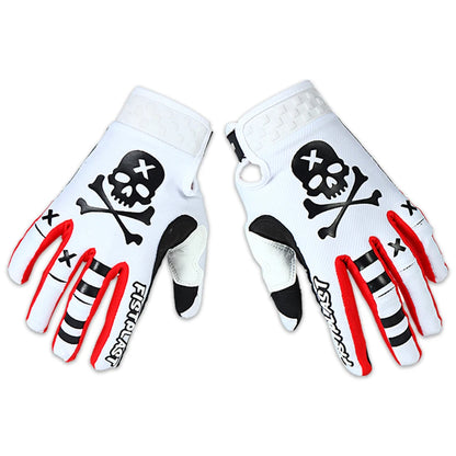 Skull & Bones Full Finger Touchscreen Riding Gloves