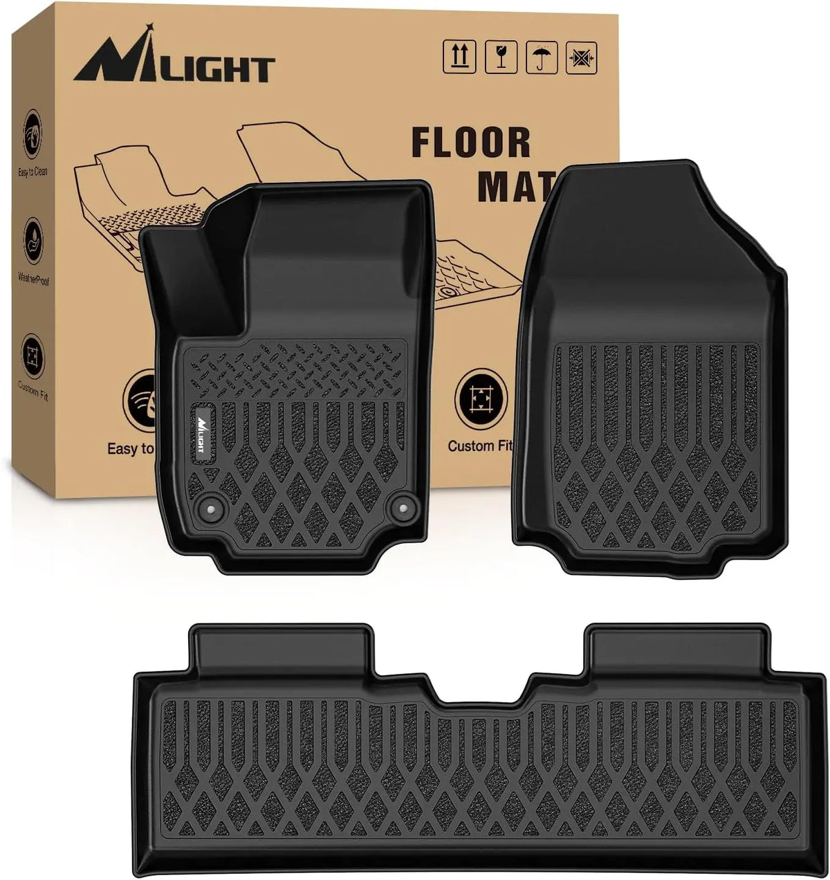 Custom-Fit TPE All-Weather Floor Mats for Chevrolet Models