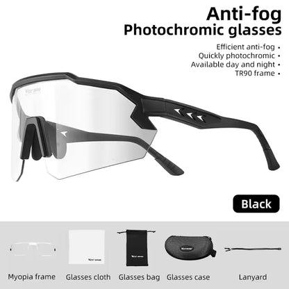 WEST BIKING UV400 Anti-fog Photochromic Glasses