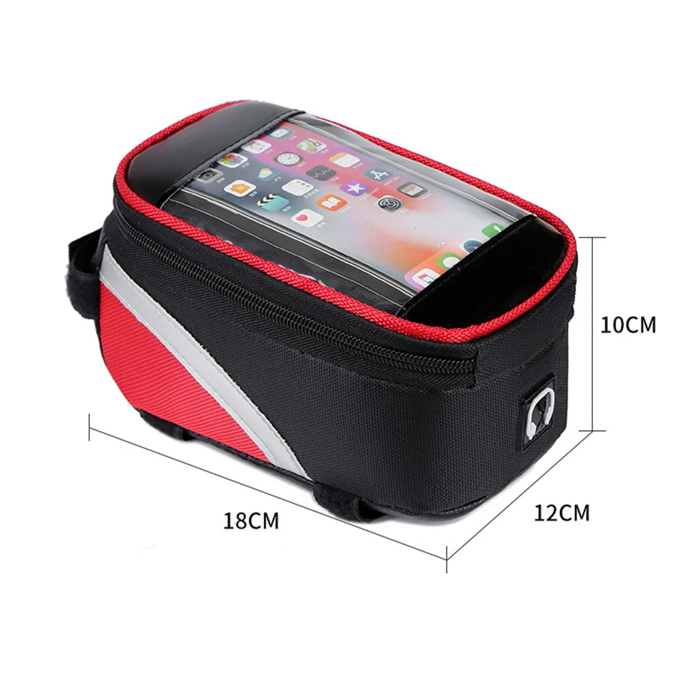 1L Bicycle Top Tube Phone Holder Frame Bag
