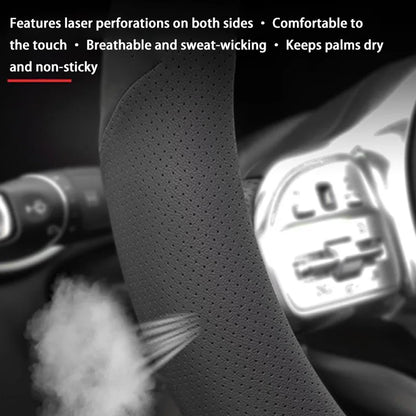 Suede Steering Wheel Cover for Tesla Model 3 / Model Y / Model S / Model X