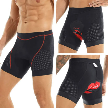X-TIGER Men's 5D Padded Cycling Shorts