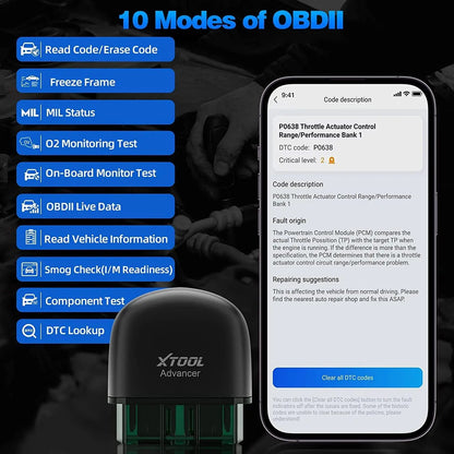 Scanner OBD2 Bluetooth XTOOL AD20 Pro