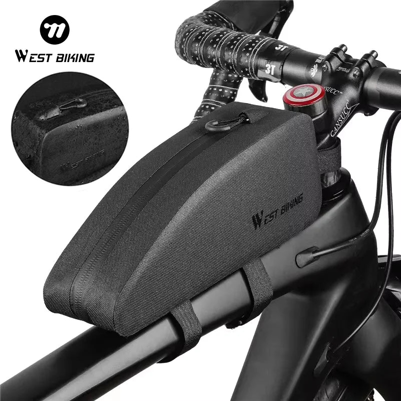 WEST BIKING Bicycle Top Tube Bag 1.2L