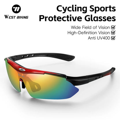 WEST BIKING UV400 Schutz Fahrradbrille