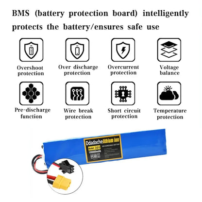 36V 10S3P Lithium-Ion Battery Pack with Built-in BMS