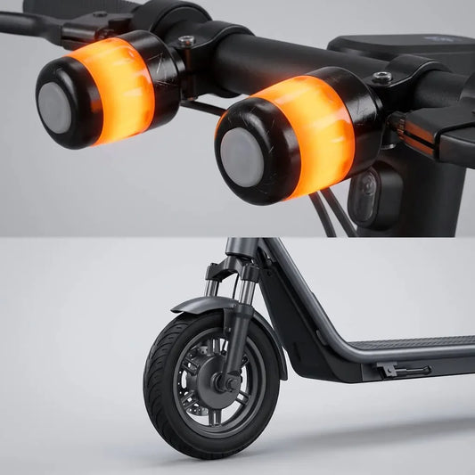 Waterproof Rechargeable LED Handlebar End Lights for Scooters & Mountain Bikes