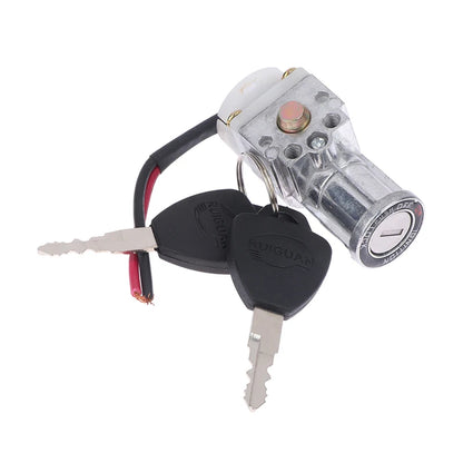 Electric Bike Battery Ignition Key Switch Lock with 2 Keys