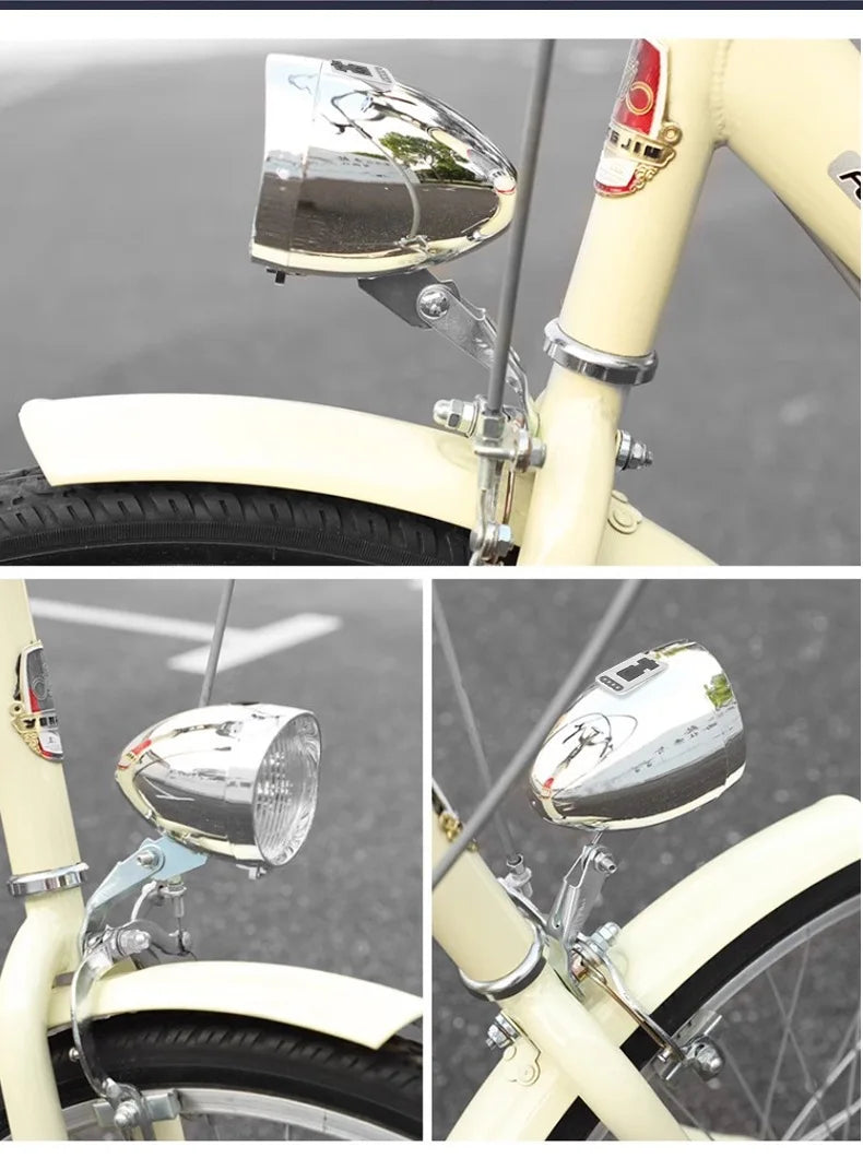 Klassischer 3-LED-Fahrradscheinwerfer