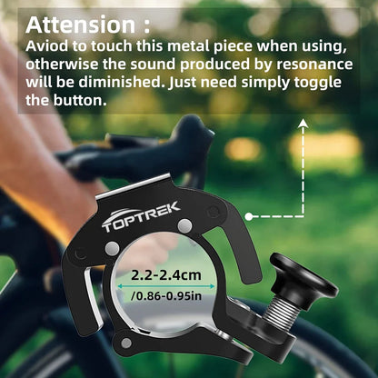 Stainless Steel Hidden Bicycle Bell 90-100dB for MTB & Road Bikes