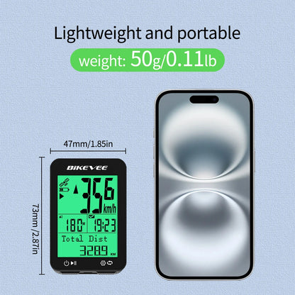 BIKEVEE BKV-360 GPS Cycling Computer Wireless Bike Speedometer