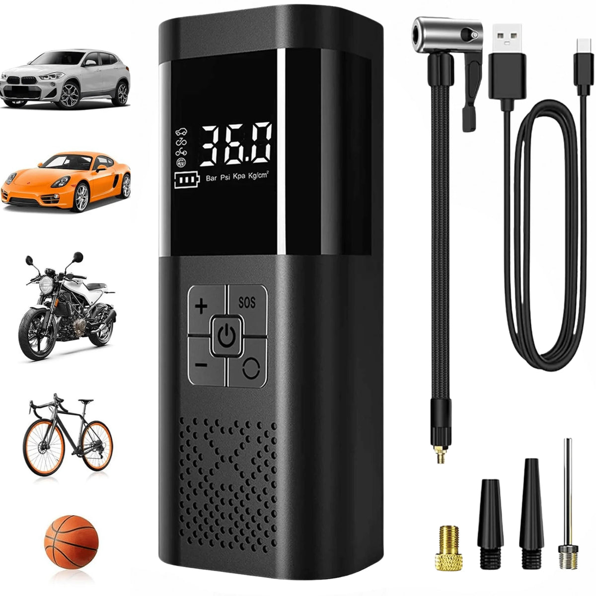 150 PSI Cordless Tyre Inflator with Digital Gauge