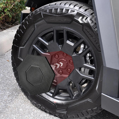 Tesla Cybertruck Matte Black Centre Wheel Caps, 4-Piece Set