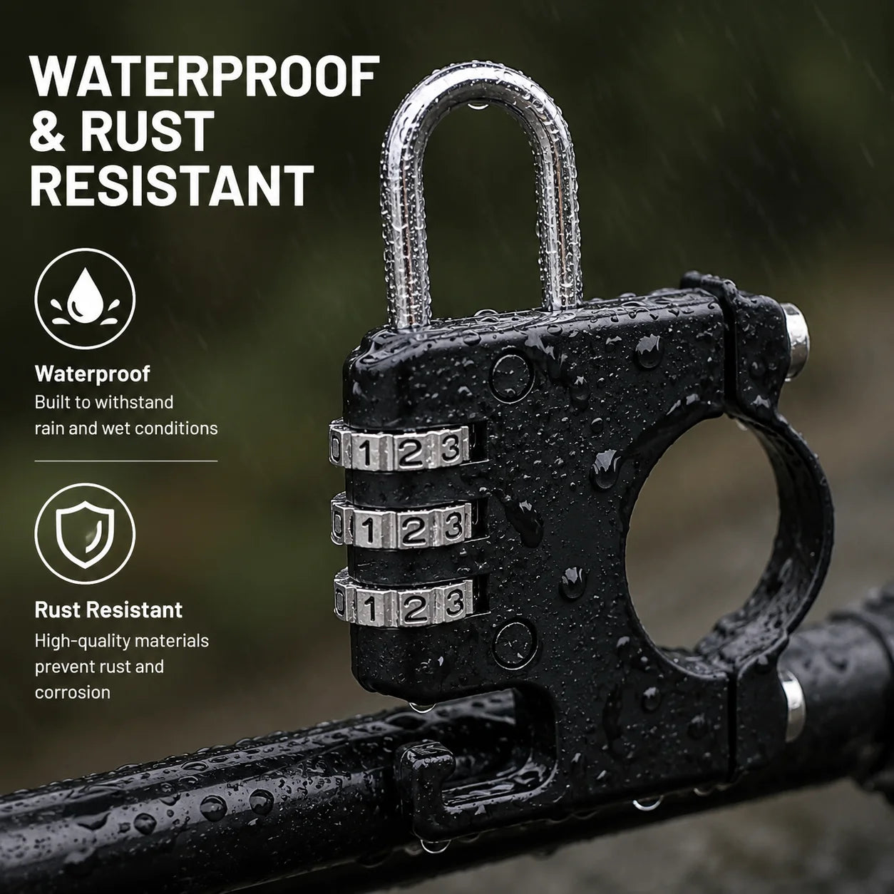 Electric Bike Anti-Theft Helmet Lock with Hook