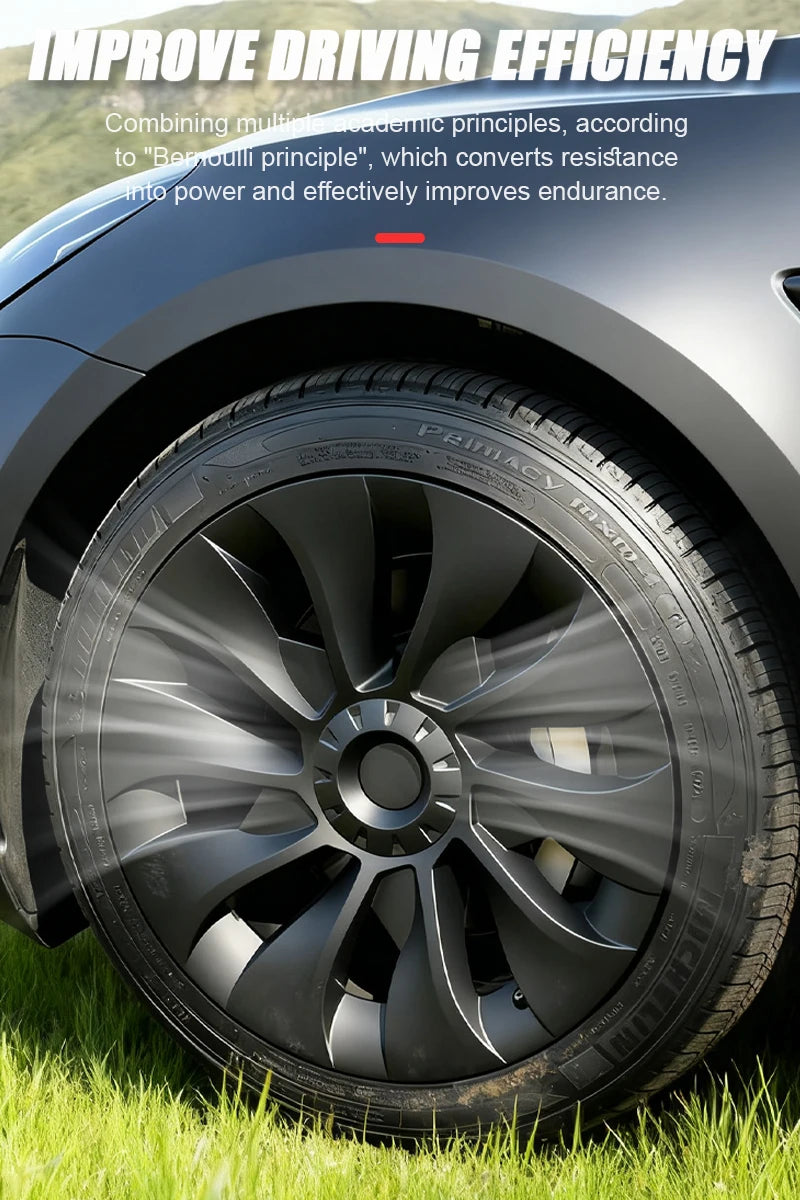 Tesla Model 3 18-Inch Performance Hub Caps 4-Piece Set