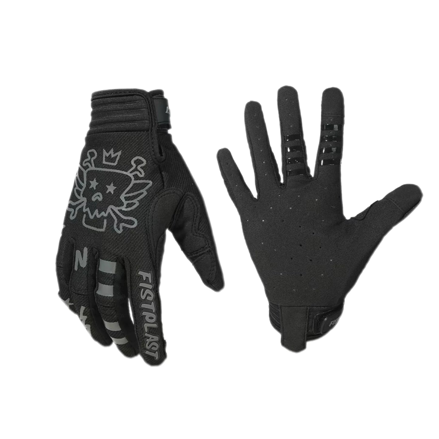 Skull & Bones Full Finger Touchscreen Riding Gloves