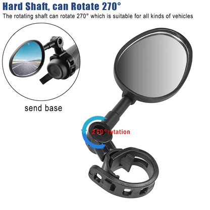 Electric Scooter Rearview Mirror for Xiaomi M365 1S PRO PRO2 MI4 PRO F20 F25 F30 Handlebar Adjustable Rear View Mirrors