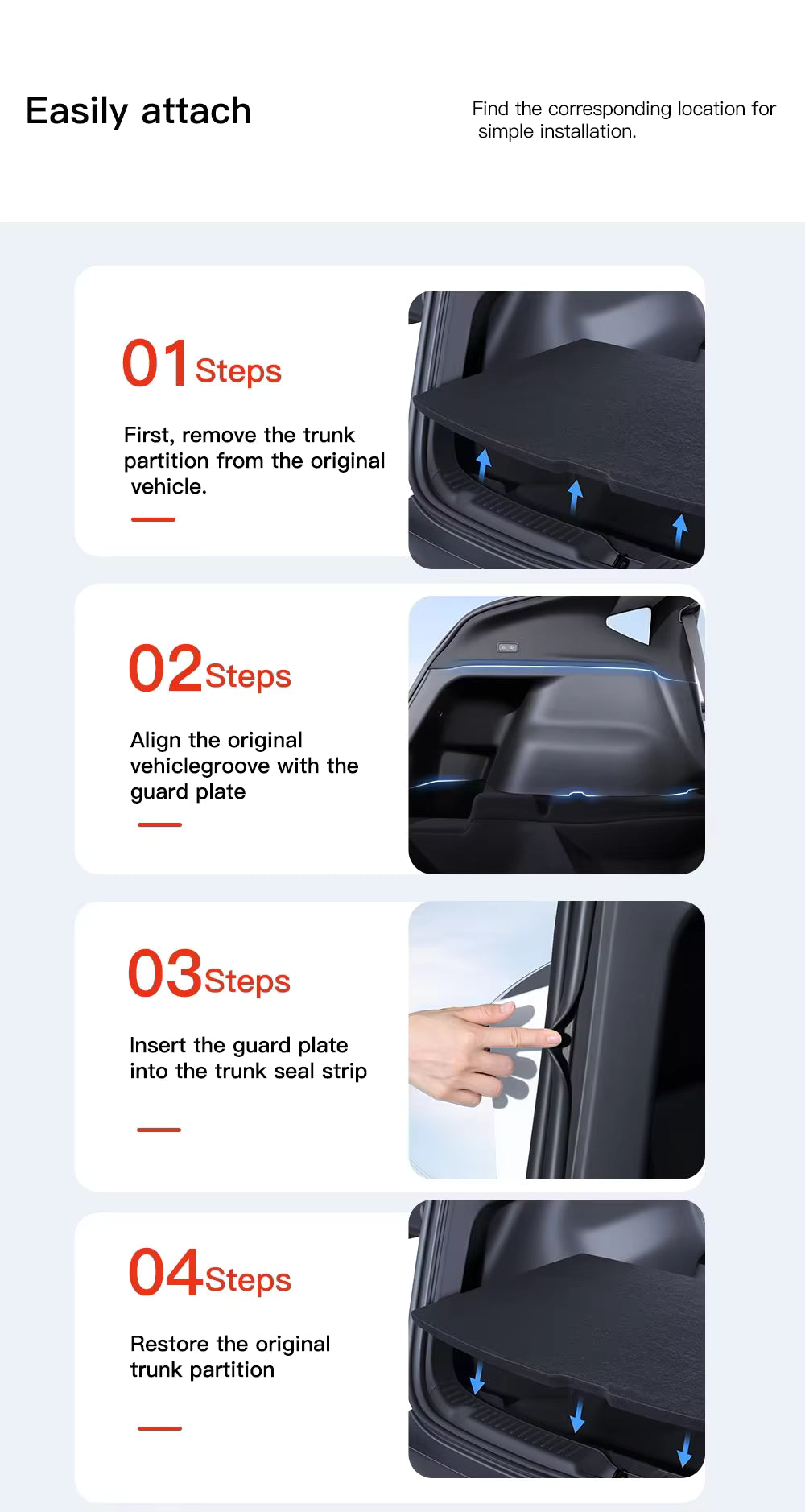 Tesla Model Y Juniper Kofferraum-Seitenverkleidung Anti-Kick-Schutz-Set