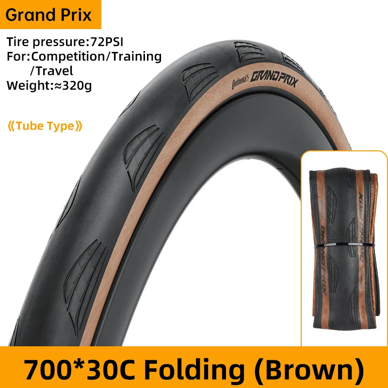 Continental Grand Prix Road Bike Tyre 700 x 25C–32C Folding Clincher