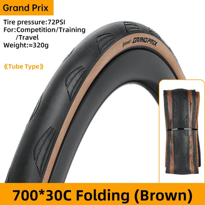 Continental Grand Prix Road Bike Tyre 700 x 25C–32C Folding Clincher