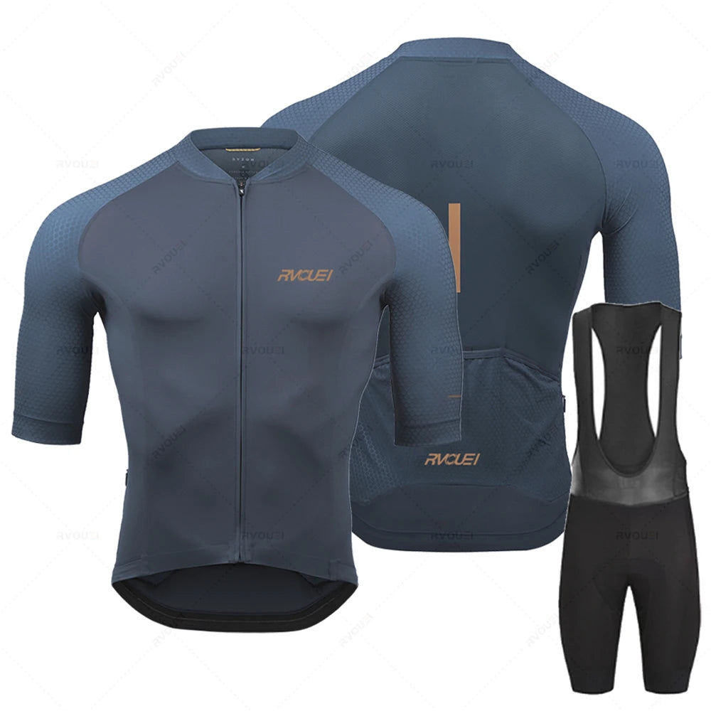 2025 Rvouei Pro Team Fahrradbekleidung Herren Neues Rennrad-Outfit Renntrikot Atmungsaktives Radsport-Trikot-Set Ropa Ciclismo Maillot